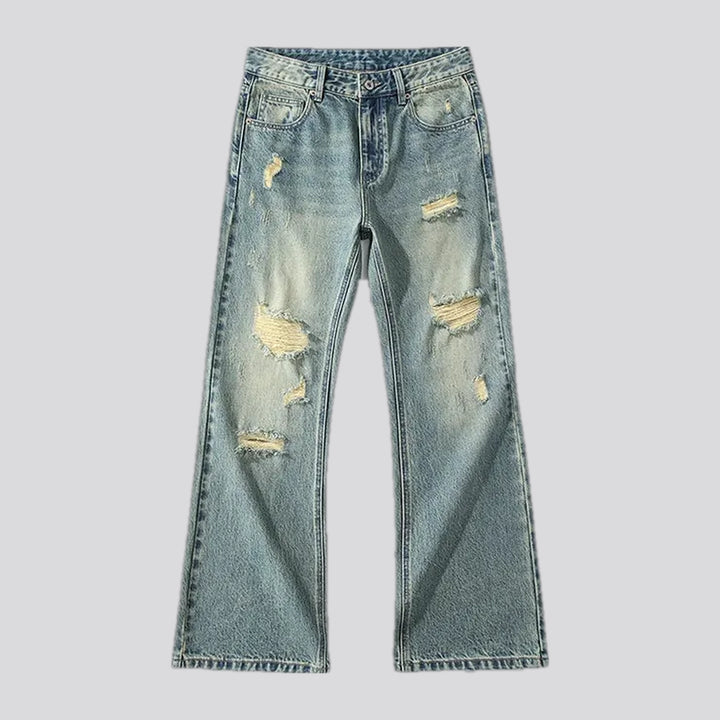 Stylish loose fit bootcut jeans for men