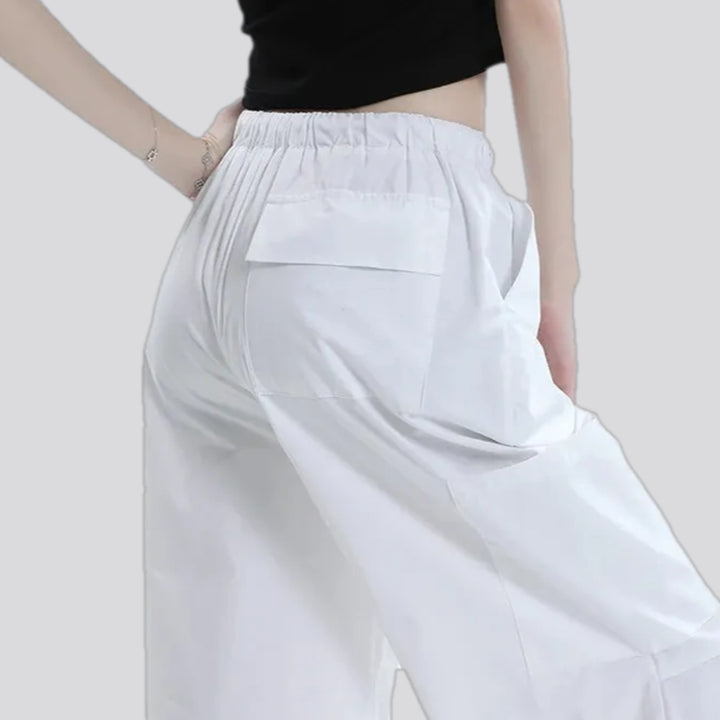 High waist stylish women's denim joggers