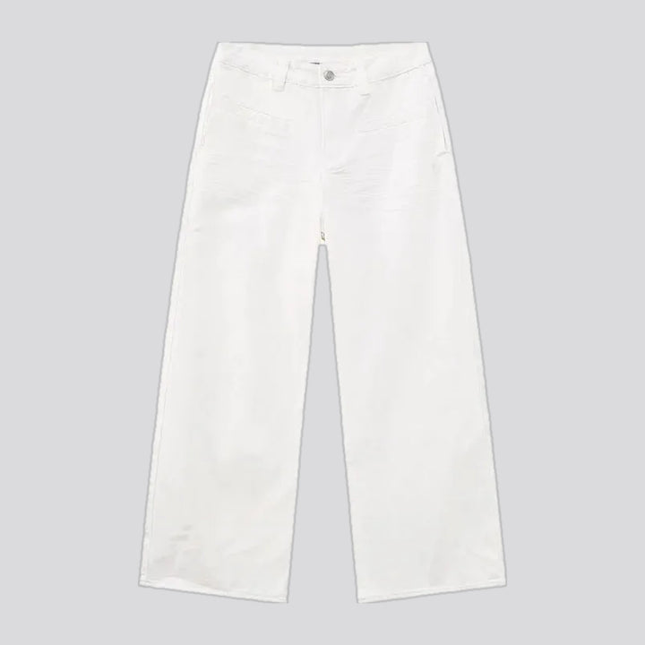 Baggy casual midweight jean pants for men