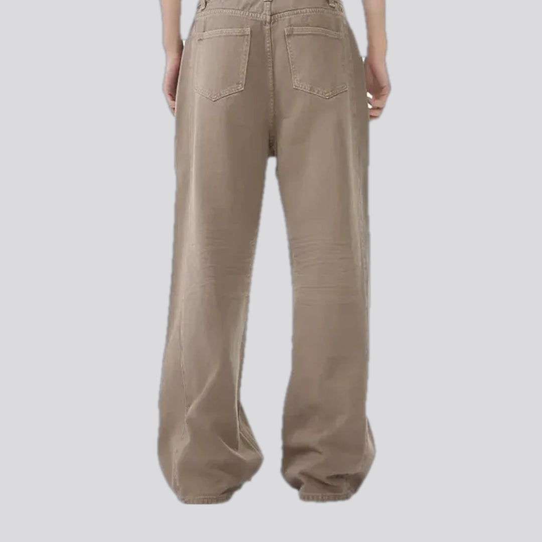 Baggy casual midweight jean pants for men