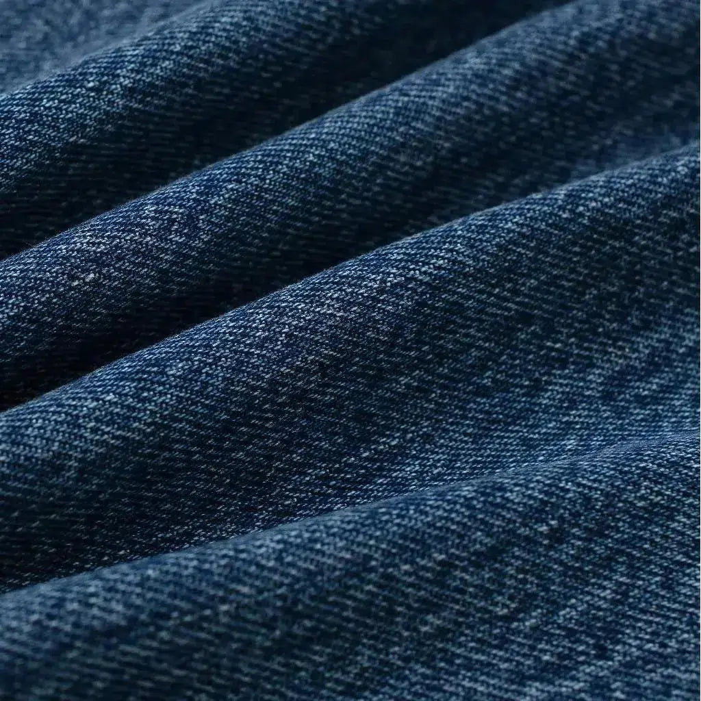 Mid-waist women's stonewashed jeans